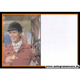 Autogramm Reiten | Alwin SCHOCKEMÖHLE | 1970er Foto Druck (Portrait Color) OS-Gold