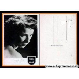 AK Schlager | Sylvia DAHL | 1950er (Portrait SW) Decca