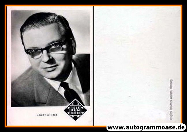 AK Schlager | Horst WINTER | 1950er (Portrait SW Telefunken)
