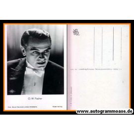 Filmpostkarte | O. W. FISCHER | 1955 "Hanussen" (Portrait SW Rüdel)