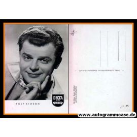 AK Schlager | Rolf SIMSON | 1950er (Portrait SW) Decca