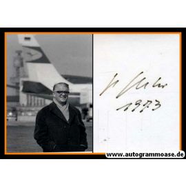 Autogramm Luftfahrt | Hans BERTRAM | 1970er (Brief + AK Portrait SW)