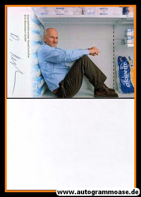 Autogramm Wirtschaft | Dirk ROSSMANN | 2000er Foto (Portrait Color) 1