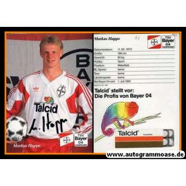 Autogramm Fussball | Bayer Leverkusen | 1991-2 | Markus HAPPE