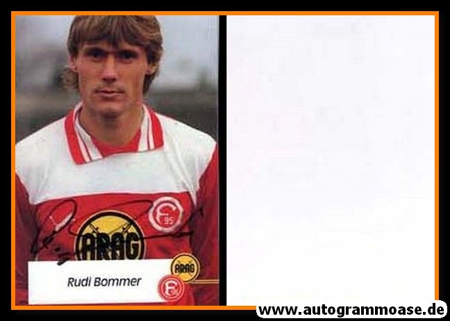 Autogramm Fussball | Fortuna Düsseldorf | 1982 | Rudi BOMMER