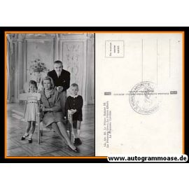AK Adel | Grace + Rainier DE MONACO | 1960er (Familienbild SW)