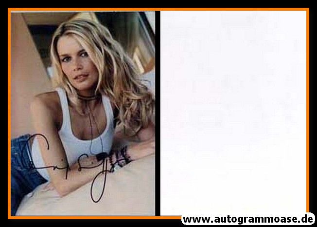 Autogramm Model | Claudia SCHIFFER | 1990er (Portrait Color) sexy