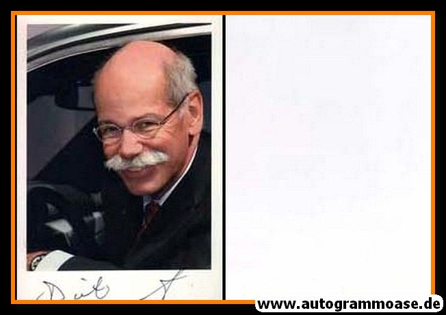 Autogramm Wirtschaft | Dieter ZETSCHE | 2010er (Portrait Color) Vorstand Daimler