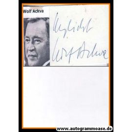 Autograph Schauspieler | Wolf ACKVA
