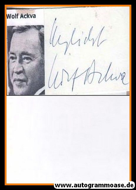 Autograph Schauspieler | Wolf ACKVA