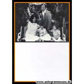 Autogrammkarte Adel | CARL XVI. GUSTAV (König Schweden) | 1982 (Familienbild SW)