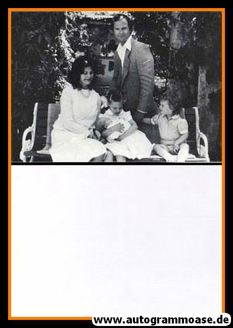AK Adel | CARL XVI. GUSTAV (König Schweden) | 1982 (Familienbild SW)