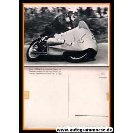 Autogramm Motorrad | Walter ZELLER | 1956 (Rennszene BMW 500ccm)