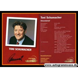 Autogramm Fussball / TV | 2000er | Harald SCHUMACHER (Portrait Color) Premiere 2