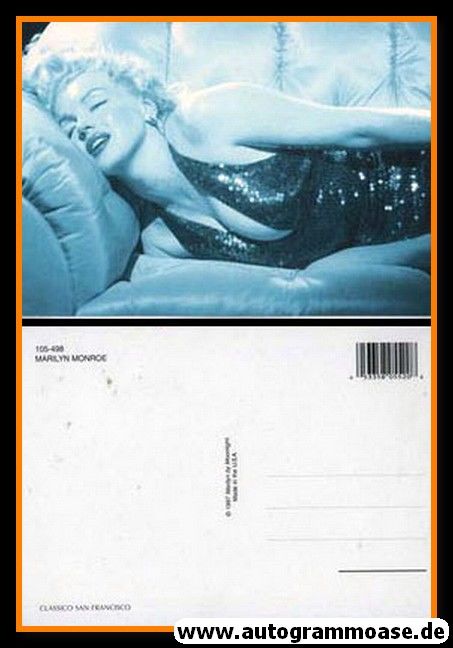 Filmpostkarte (USA) | Marilyn MONROE | 1950er Retro (Couch Photo)
