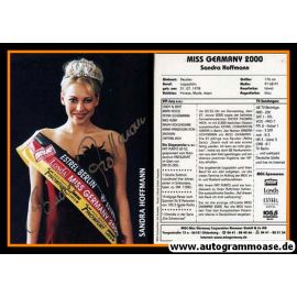 Autogramm Model | Sandra HOFFMANN | 2000 (Portrait Color) Miss Germany