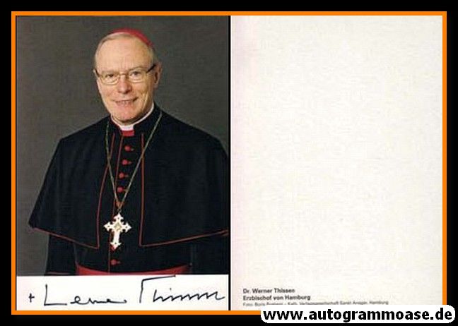 Autogramm Religion | Werner THISSEN | 2010er (Bischof Hamburg) hoch