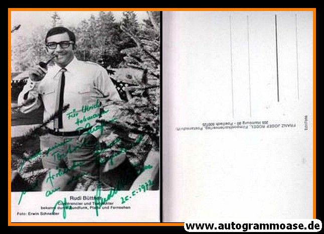 Autogramm Musik / TV | Rudi BÜTTNER | 1970er (Portrait SW Rüdel) Schneider
