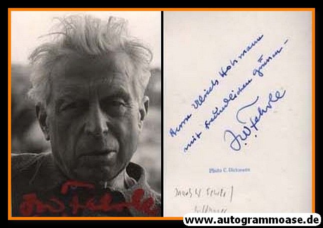 Autogramm Kunst | Jakob Wilhelm FEHRLE | 1970er (Portrait SW)