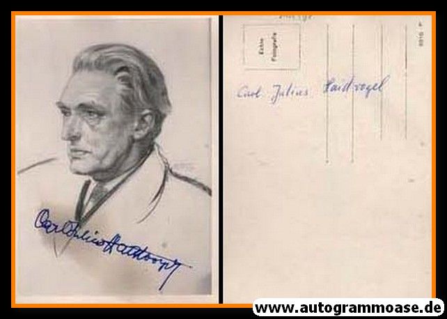 Autogramm Literatur | Carl Julius HAIDVOGEL | 1970er (Zeichnung SW)