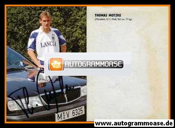 Autogramm Fussball | TSV 1860 München | 1991 | Thomas MOTZKE