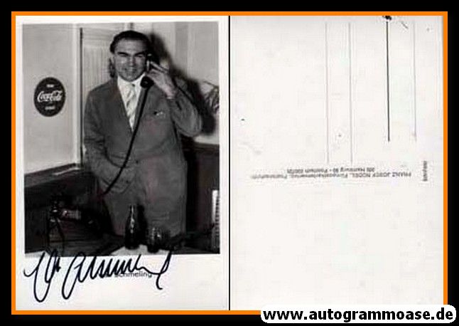 Autogramm Boxen | Max SCHMELING | 1960er (Portrait SW Coca-Cola) Rüdel