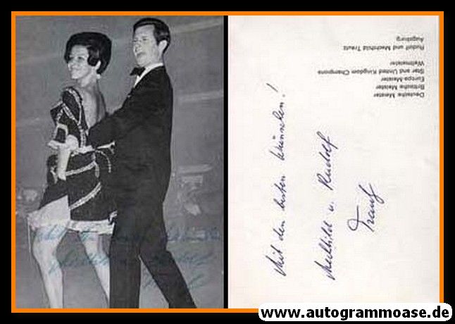 Autogramm Tanzen | Mechthild + Rudolf TRAUTZ | 1970er (Tanzszene SW)
