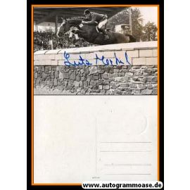 Autogramm Reiten | Lutz MERKEL | 1970er (Sprungszene SW)