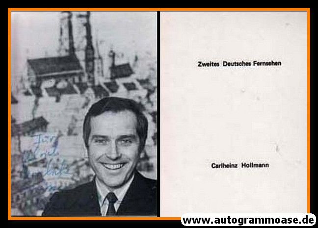 Autogramm TV | ZDF | Carlheinz HOLLMANN | 1970er (Portrait SW)