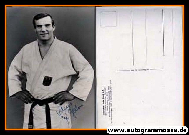 Autogramm Judo | Klaus GLAHN | 1960er (Portrait SW) Olympia-Silber 1972
