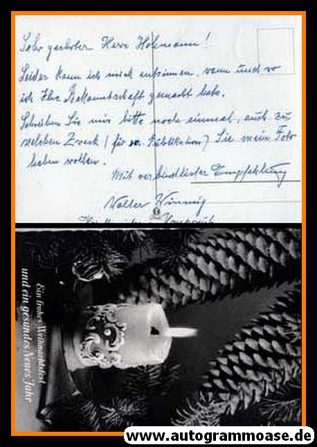 Autogramm Komponist | Walter WINNIG | 1970er (Postkarte)