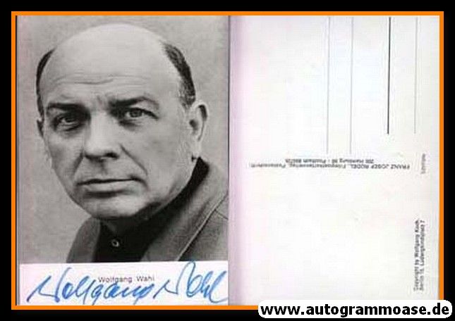 Autogramm Schauspieler | Wolfgang WAHL | 1970er (Portrait SW Rüdel)