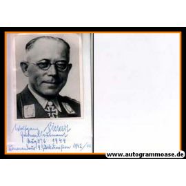 Autogramm Militär | Wolfgang PICKERT | 1944 Foto (Portrait SW) General Flakartillerie