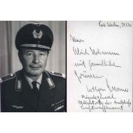 Autogramm Militär | Karl-Egon KNAUER | 1970er (Portrait SW) Brigadegeneral