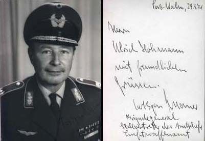 Autogramm Militär | Karl-Egon KNAUER | 1970er (Portrait SW) Brigadegeneral