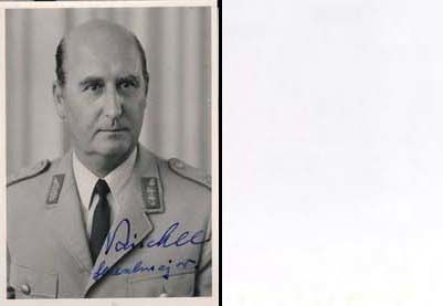 Autogramm Militär | Günther REISCHLE | 1960er (Portrait SW) Generalmajor 