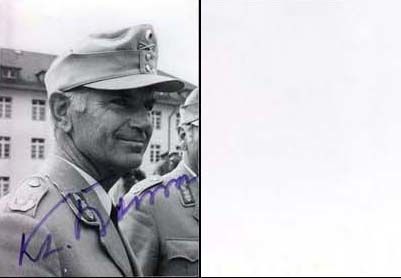 Autogramm Militär | UNBEKANNT (?) | 1950er Foto (Portrait SW)