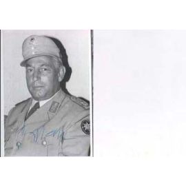 Autogramm Militär | UNBEKANNT (?) | 1950er Foto (Portrait SW)