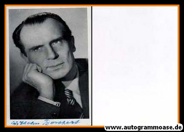 Autogramm Schauspieler | Wilhelm BORCHERT | 1960er (Portrait SW)