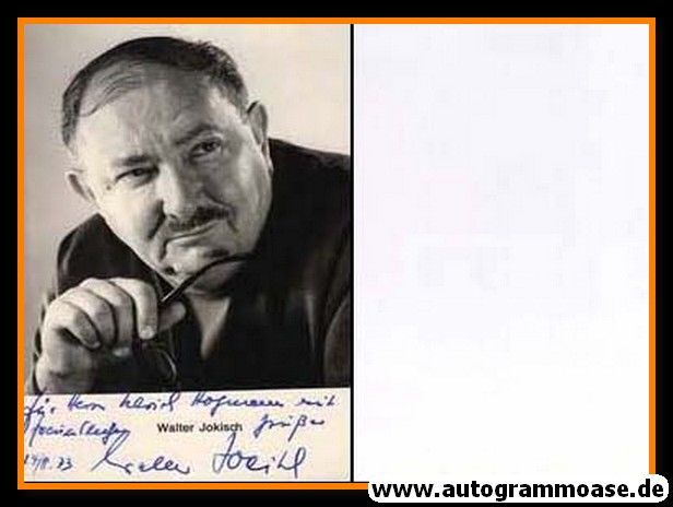 Autogramm Schauspieler | Walter JOKISCH | 1970er (Portrait SW)