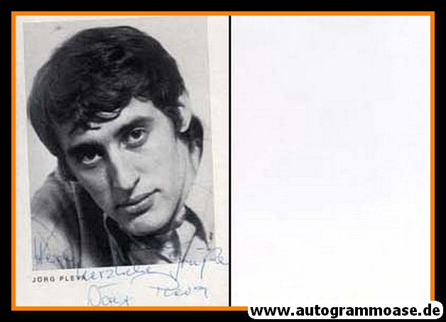 Autogramm Schauspieler | Jörg PLEVA | 1970er (Portrait SW)