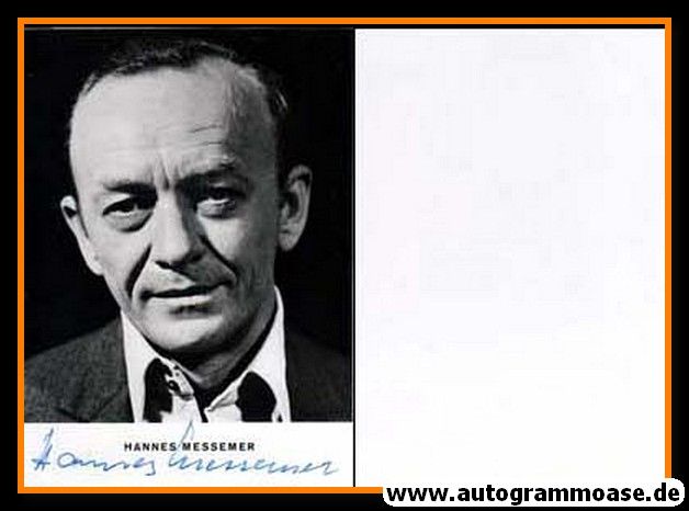 Autogramm Schauspieler | Hannes MESSEMER | 1970er (Portrait SW)