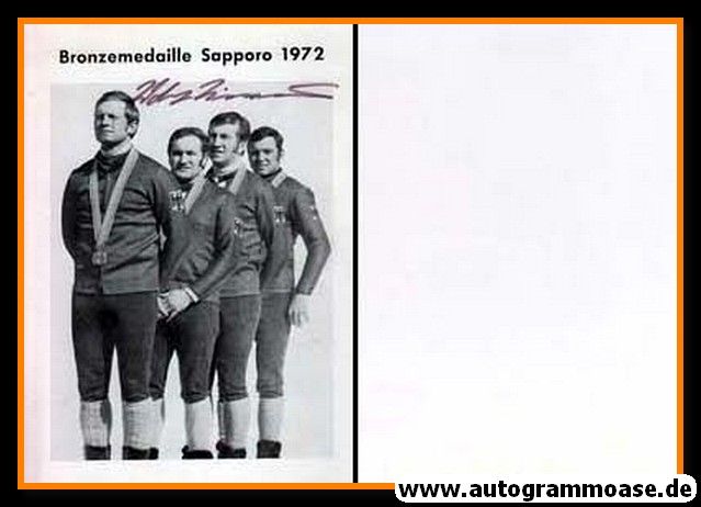 Autogramm Bob | Wolfgang ZIMMERER | 1972 (Bronze 4er Sapporo)