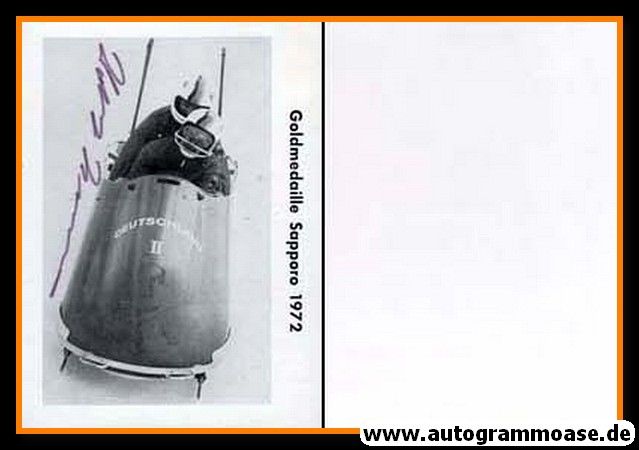 Autogramm Bob | Wolfgang ZIMMERER | 1972 (Rennszene SW) OS-Gold