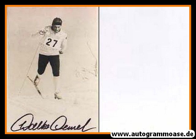 Autogramm Langlauf | Walter DEMEL | 1960er (Rennszene SW)