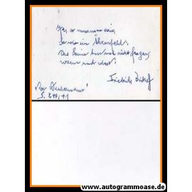 Autogramm Literatur | Friedrich BISCHOFF | 1970er (Gedicht)