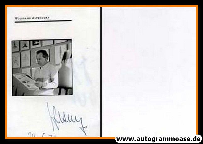 Autogramm Literatur | Wolfgang ALTENDORF | 1970er (Portrait SW) 
