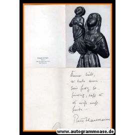 Autogramm Kunst / Literatur | Ruth SCHAUMANN | 1970er (Kunstkarte "Hingabe Der Seele")