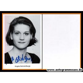 Autogramm Schauspieler | Angela SCHMID-BURGK | 1990er (Portrait SW)