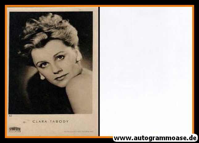 Filmpostkarte | Clara TABODY | 1940er (Portrait SW Starfoto)